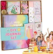 Girls Journal Kit, Journal Kit | 98X/Set Funny Creative Diary Journal Kit - for Scrapbooking, Journal Art Crafts for Kids, Girl, Boy, Ages 8+