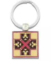 ACME Studio FRANK LLOYD WRIGHT “Blossom" Two Sided Enamel Key Ring NEW