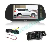 7" Car LCD Monitor Mirror +7 LED IR Night Vision Reversing Camera Rear View Kit