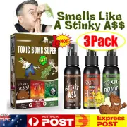 3x Liquid Fart Spray Stink Bomb Smelly Stinky-Ass Toxic Bomb Crap Gag Prank Joke