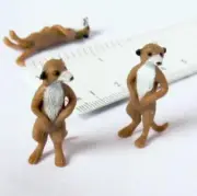 3 Meerkat Toy Figures Game Piece 11627 Micro-Mini Doll House Shoppe Miniature