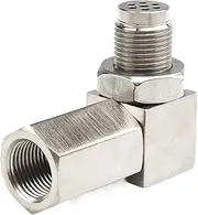 90 Degree Mini Converter 90 Degree CEL Check Engine Light O2 Oxygen Sensor Spacer Adapter Universal