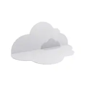 Quut Head in the Clouds 175cm Playmat Floor Mat Large for Kids/Baby Pearl Grey