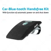 Black Car Bluetooth-compatible Handsfree Speaker Phone Sun Visor Clip Wireless