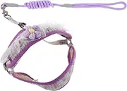 Totority Versatile Pet Harness Leash Set No Pull Design for Small Medium Dogs and Cats Stylish Nylon Dog Walking Harness for Comfort