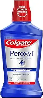 Colgate Peroxyl Mouth Sore Rinse, Mild Mint 16.9 oz (500 ml) Pack of 3