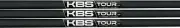KBS Tour C-Taper Black 130 X-Stiff Flex Wedge Shafts - .355 Taper Tip - Set of 3