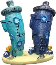 Penn Plax Spongebob Squarepants Bikini Bottom Home Aquarium Ornament, 7.62 cm Size