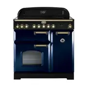 Falcon 90cm Classic Induction Range Cooker - Royal Blue/Brass
