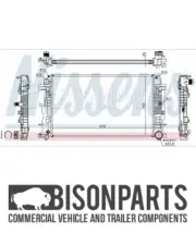 "FITS VOLKSWAGEN CRAFTER I (2006 - 2017) RADIATOR ASSEMBLY NISSENS BP113-400