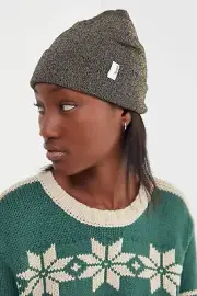 Brixton Beanie Knit Winter Hat Cap Aspen Metallic Gold Beanie One Size Fits Most