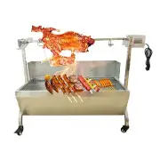 BBQ Spit Roaster Rotisserie Grill Roasting Motor 132LBS Hog Roast Machine
