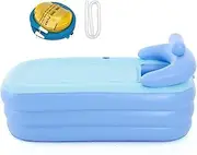 Portable Bath for Shower, Inflatable Spa, Foldable Spa Bath - 63 x 33 x 25 Inch Water Plunging Bath, Folding Bath for Recovery, Relaxation