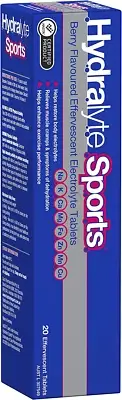 Sports Effervescent Electrolyte Tablets Berry Flavoured 20 Tablets