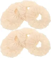 BESPORTBLE 10pcs Giant White Lace Scrunchies Elastic Hair Ties for Women and Thick Hair Bands for Secure Ponytail Holders Versatile Accessories for Stylish Looks
