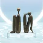 Thinker Bookends Desk Ornament Book Organizer Support Bookends for