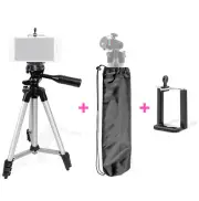 LSP Lightweight Tripod w/ Bag,16"-50" Non-Slip Aluminum, Smartphone/Camera