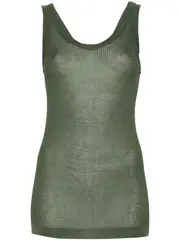 [LEMAIRE] semi-sheer tank top L Green