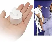 MilesMagic Magician's Set of 12 Classic Mouth Coils Paper Coil Gimmick for Real Parties or Magic Tricks, White