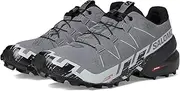 [Salomon] Women's Speedcross 6 Sneaker, Quiet Shade/Black/Pearl Blue, 10 Wide