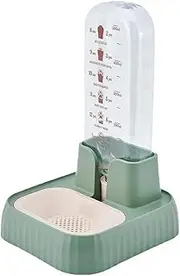 AIMALL Cat and Dog Automatic Water Dispenser, 5.94x6.65x10.15 Inch Hanging Pet Feeder Bowl with Siphon Refill System, Anti-Slip Base, and Water Filter