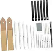 OHPHCALL 1 Set Professional Blending Stumps Painting Tools Kit for Sketching Drawing and Shading for Students and Artists Versatile for Various Artistic Techniques