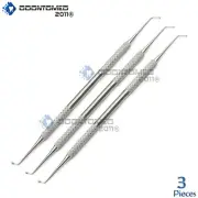 3 Pcs Ball Burnisher No.1 Double End Dental Amalgam Composite Filling Instrument