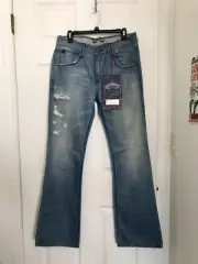 NWT MBARK Hester Relaxed Bootcut Denim Jeans Men W32xL32