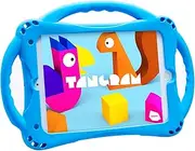 TopEsct Kids Case for iPad Mini 5 4 3 2 1,Silicone Childproof for All Kinds of iPad Mini, Built-in Handle Stand, Comes with a Strap. (Blue)