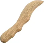PACKOVE Sandalwood Tool Knife Shape Scraping Board for Facial Massage Ergonomic Design for Enhanced Comfort and Blood Flow for Home Use and Relaxation