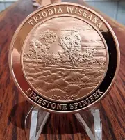Copper Coin 1 Troy Ounce - Great White Bullion - Australian Limestone Spinifex