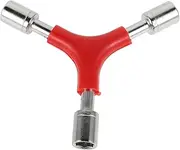 JECOMPRIS Multi Function Wrench Tool Shaped Socket Wrench for Bicycle Repair Durable Hand Repair Tool for Efficient Screw and Nut Removal Versatile Three Pronged Design Essential for Models