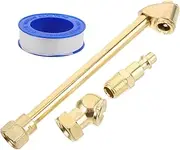 Gatuida Metal Tire Chuck Car Motorcycle Inflator Chuck Quick Fitting Air Hose Connector for Tire Gauge Air Pump