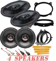 JBL Club Front & Rear Door Speaker Replacement kit for 2020-2023 Toyota Tacoma