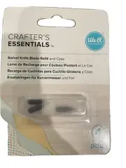 New We R Memory Crafter’s Essentials Knife 3 Swivel Replacement Blades Case NIP