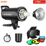 Godox SK400II Studio Strobe Flash Head Bowens with Reflector + BD-04 Barndoor