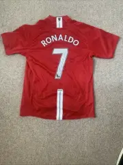 Signed Christianity Ronaldo Manchester United Jersey - 2008
