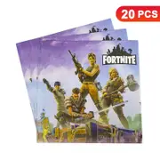 Battle Royale Theme Luncheon Napkins 20PK - Kids Birthday Party Tableware