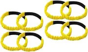 [Kisangel] 8 Pcs Two-Person Three-Legged Strap Elastic Legged Race Bands 4 Legged Race Bands Teamwork Training Bands 3 Leg Race Straps Props Rubber Extension Cord Game Belt Soft Parent-Child