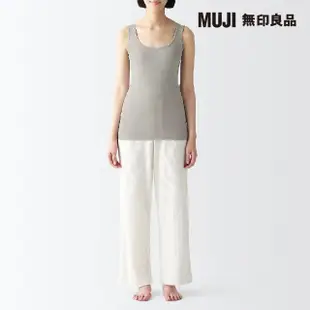 【MUJI 無印良品】女清爽舒適棉質附吸汗墊片坦克背心(共4色)