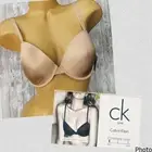 NWT Vintage Tan 36D CK one Calvin Klein 3 way Conventional,Crisscross,Halter Bra