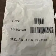 D20-500 Dowel Pin New Bag of 10 Total Quality
