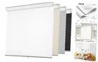 Cordless Free-Stop 100% Blackout Blinds for Windows, Roller 34"W x 72"H White