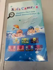 GKTZ Kids Camera Waterproof - 20MP Kids Underwater Sports Camera Blue