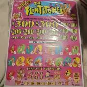 Pull Tab Tickets -Nigguts Flintstones Tickets - Game - Pick Board -