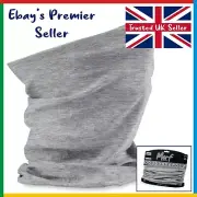 HEATHER GREY Beechfield * 3 in 1 Face Cover Morf * Snood Scarf * Breathable Mask
