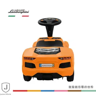 Lamborghini藍寶堅尼 兒童滑步車(原車縮小比例) 平衡腳踏車 兒童玩具車-橘色
