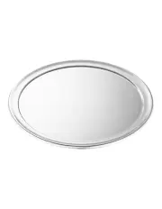[SOGA] Round Aluminum Steel Pizza Tray 12inch in Silver