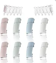 [Wryhaul] 4/6 Sets No Tie Magnetic Lazy Shoelace Metal Buckle, Elastic Shoe Laces for Sneakers, Magnetic Metal Shoe Lace Connectors Magnetic Buckle for Sneakers Lazy Elastic Shoelaces