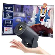 Mini Projector Built in Android TV 11.0 Portable Smart Iron Gray-Android TV 11